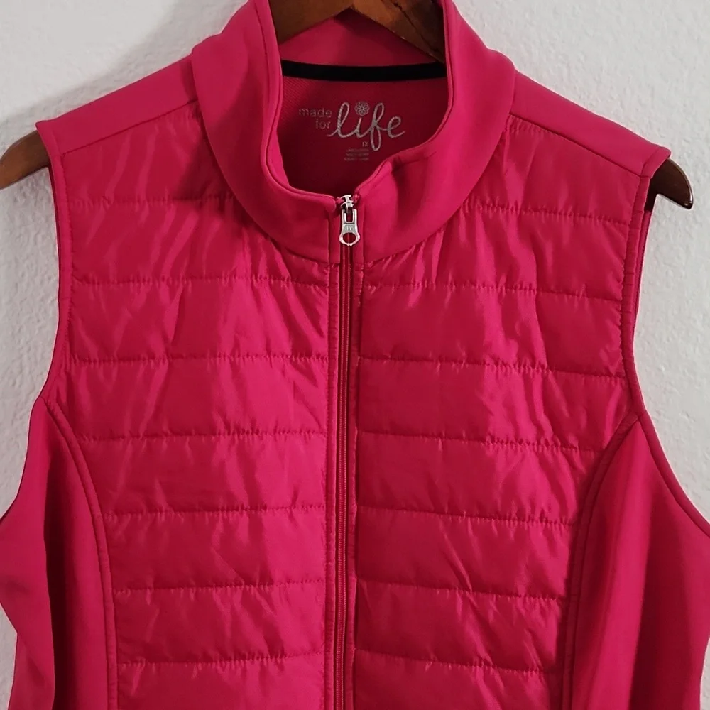 Made For Life Women's light Puffer Vest Sz.1X - Picture 2 of 5